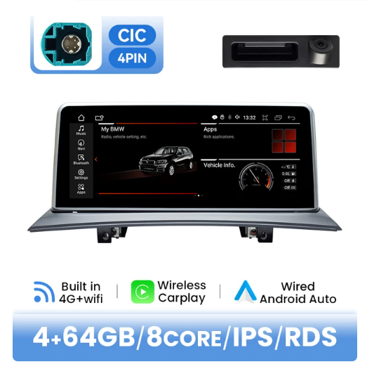 BMW E83 multimedija 8core + 4GB + 64ROM + Camera 10.25" *CIC