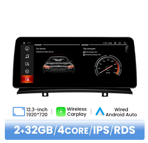 BMW E83 multimedija 4core + 2GB + 32ROM 12.3" *NOEM