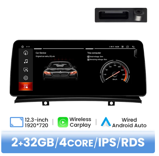 BMW E83 multimedija 4core + 2GB + 32ROM + Camera 12.3" *NOEM