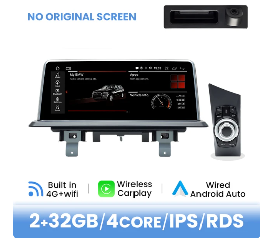 BMW E81 / E82 / E87 / E88 multimedija 4core + 2GB + 32ROM + iDrive + Camera 10.25" *NOEM