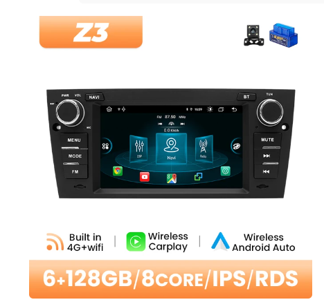 BMW E90 / E91 / E92 / E93 multimedija 8core + 6GB + 128ROM + Camera 7" *Z3