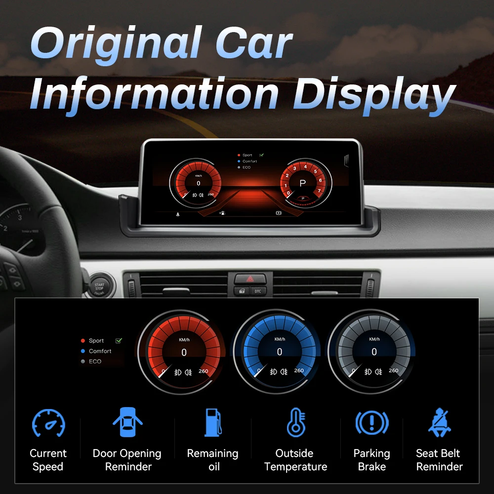 BMW E90 / E91 / E92 / E93 multimedija 8core + 4GB + 64ROM + iDrive 10.25" *NOEM