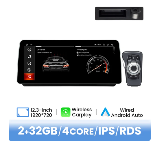 BMW E90 / E91 / E92 / E93 multimedija 4core + 2GB + 32ROM + iDrive + Camera 12.3" *NOEM