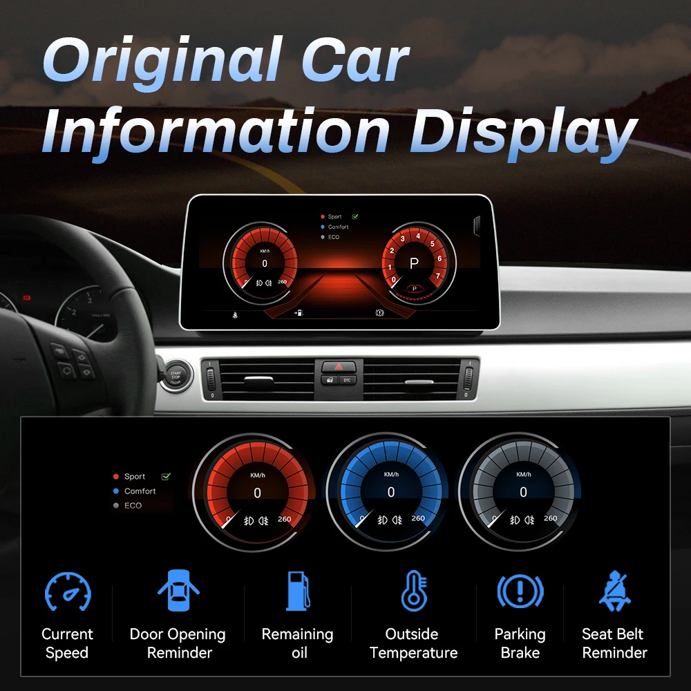 BMW E90 / E91 / E92 / E93 multimedija 8core + 4GB + 64ROM + iDrive 12.3" *NOEM