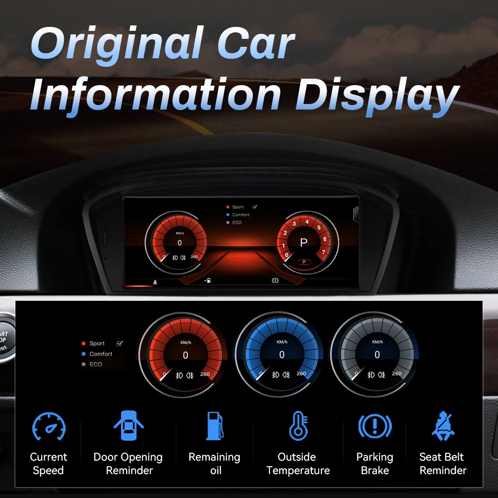 BMW E90 / E91 / E92 / E93 / E60 / E61 / E63 / E64 multimedija 8core + 4GB + 64ROM + Camera 8.8" *CIC