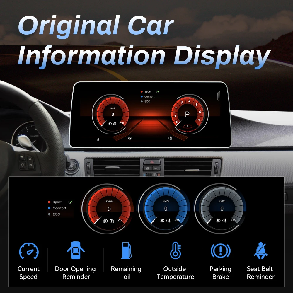 BMW E90 / E91 / E92 / E93 / E60 / E61 / E63 / E64 multimedija 8core + 4GB + 64ROM 12.3" *CCC
