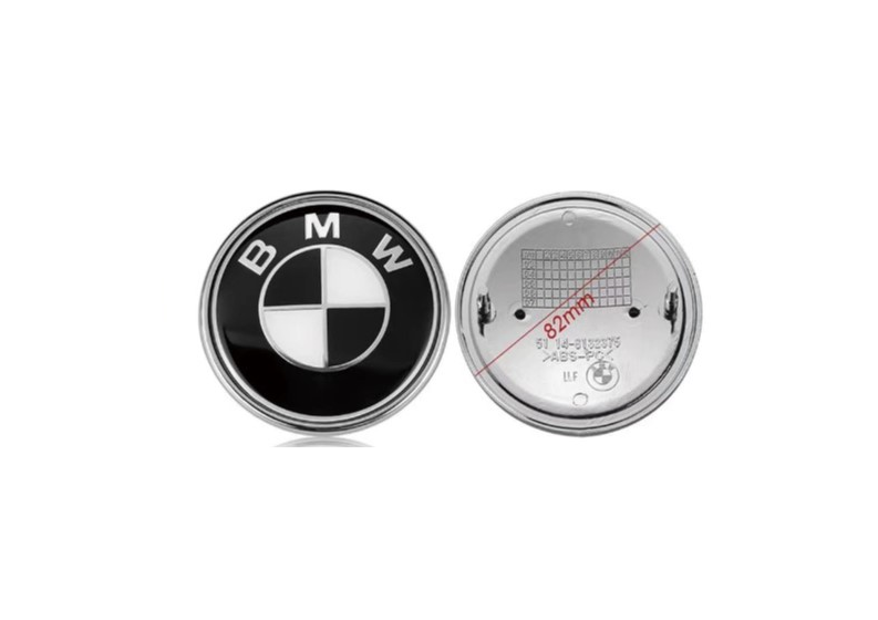 BMW zenkliukas 82mm juoda / balta