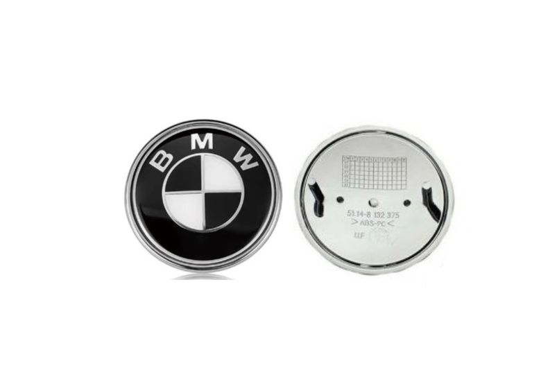 BMW zenkliukas 74mm juoda / balta