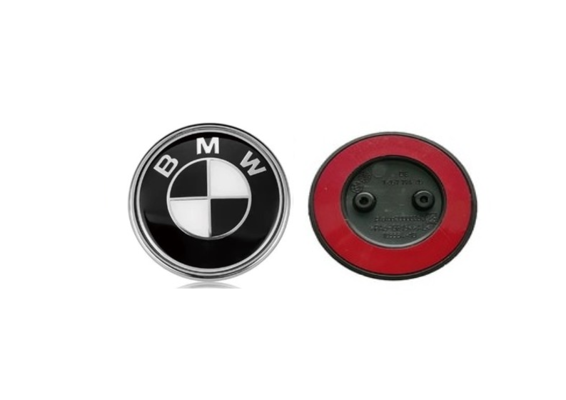 BMW zenkliukas F - serija 82mm juoda / balta (2 pin)