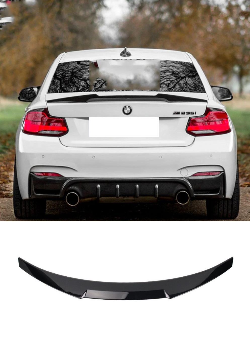 BMW F22 F23 bagazines spoileris M4