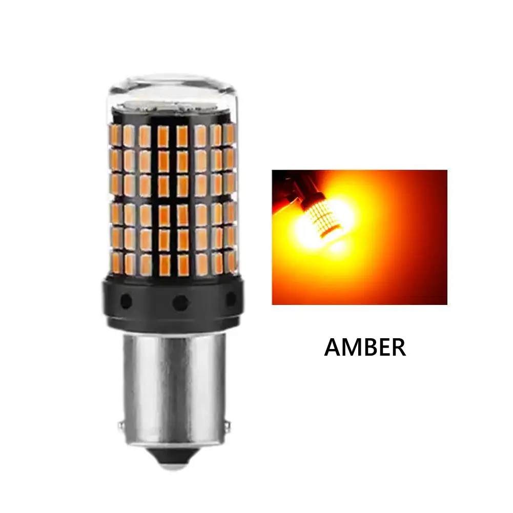 LED lemputės posūkiams P21W BA15S 1156 144SMD CANBUS (2vnt.)