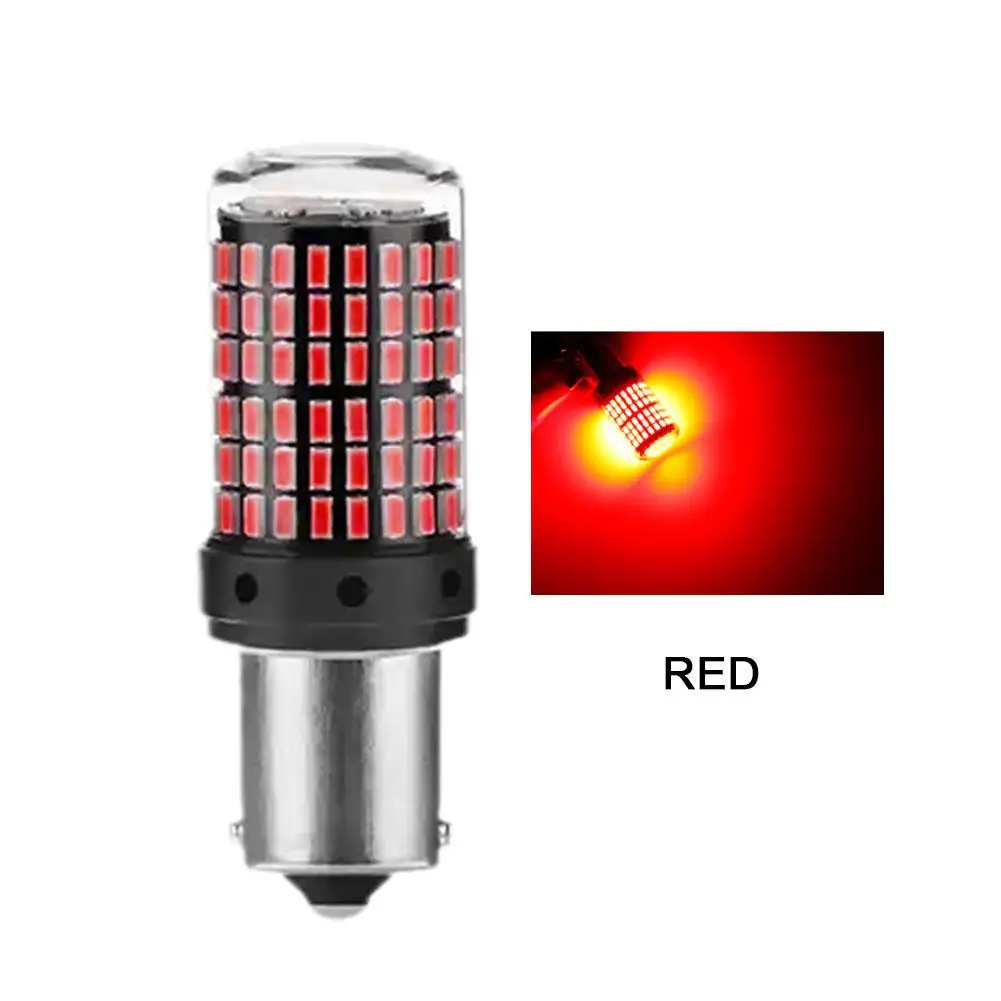 LED lemputės stabdymui P21W BA15S 1156 144SMD CANBUS (2vnt.)
