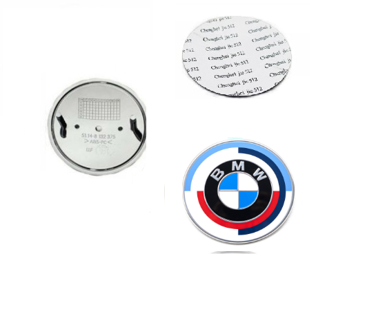 BMW emblema 74mm 50th (bazė + lipdukas)