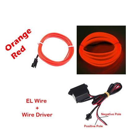 Vidaus apšvietimo juostos Orange/Red po 2M (4vnt.)
