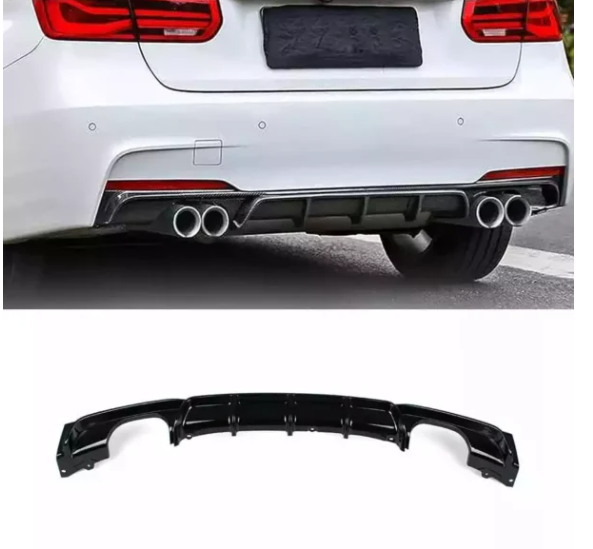 BMW F30 F31 bamperio difuzorius 2x2