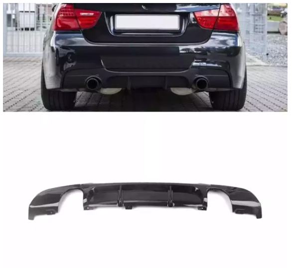 BMW E90 E91 bamperio difuzorius 1x1