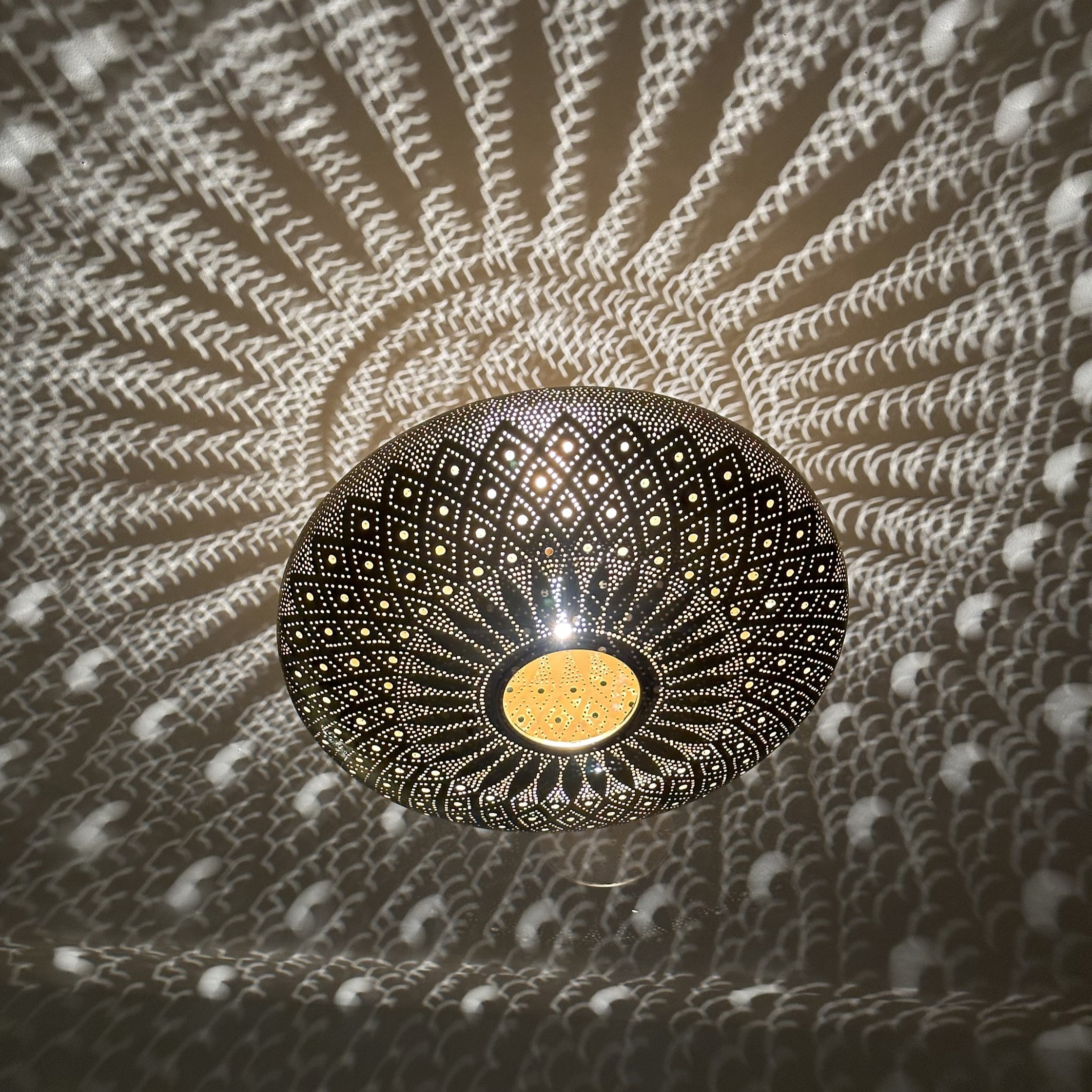 Moroccan handmade brass ceiling light