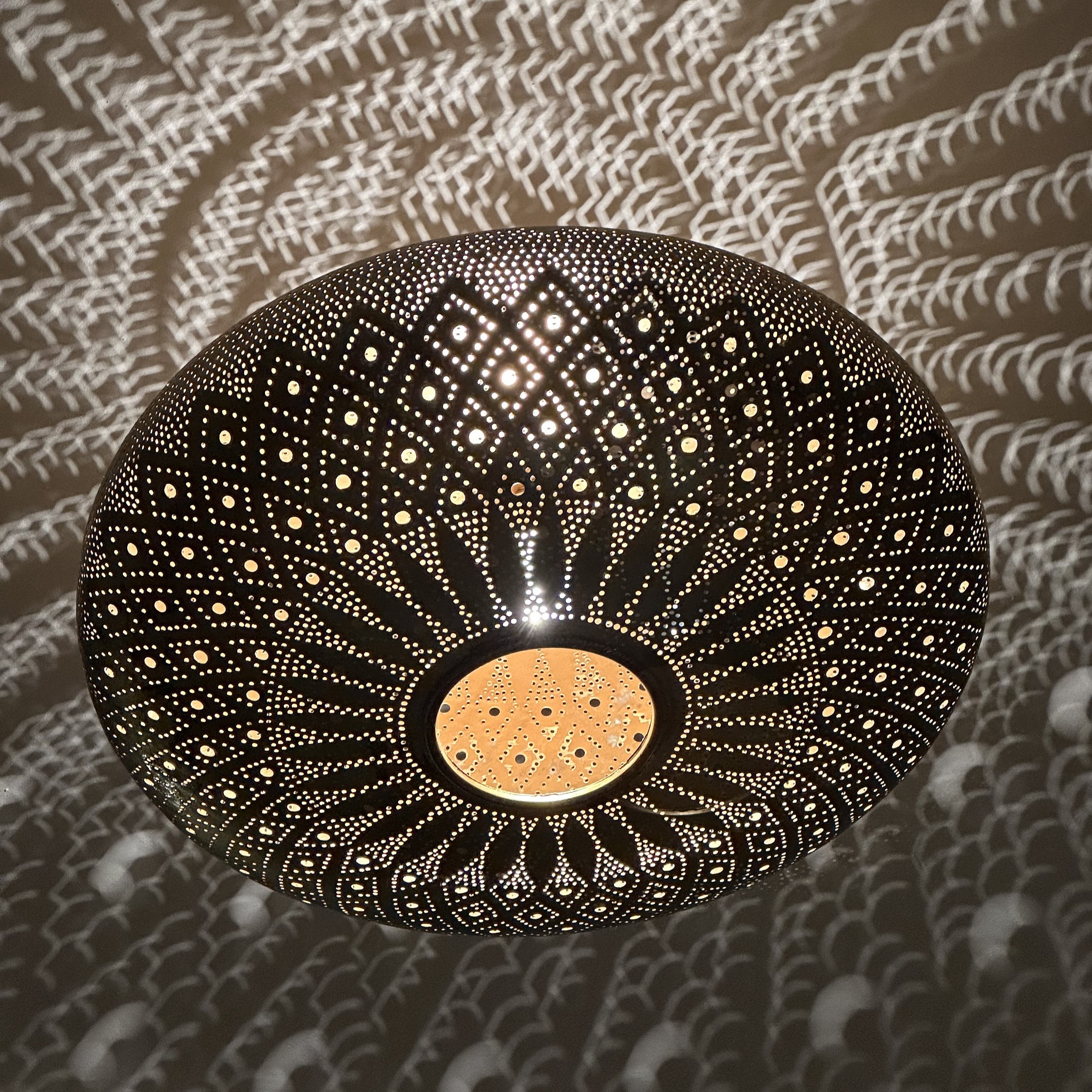 Moroccan handmade brass ceiling light