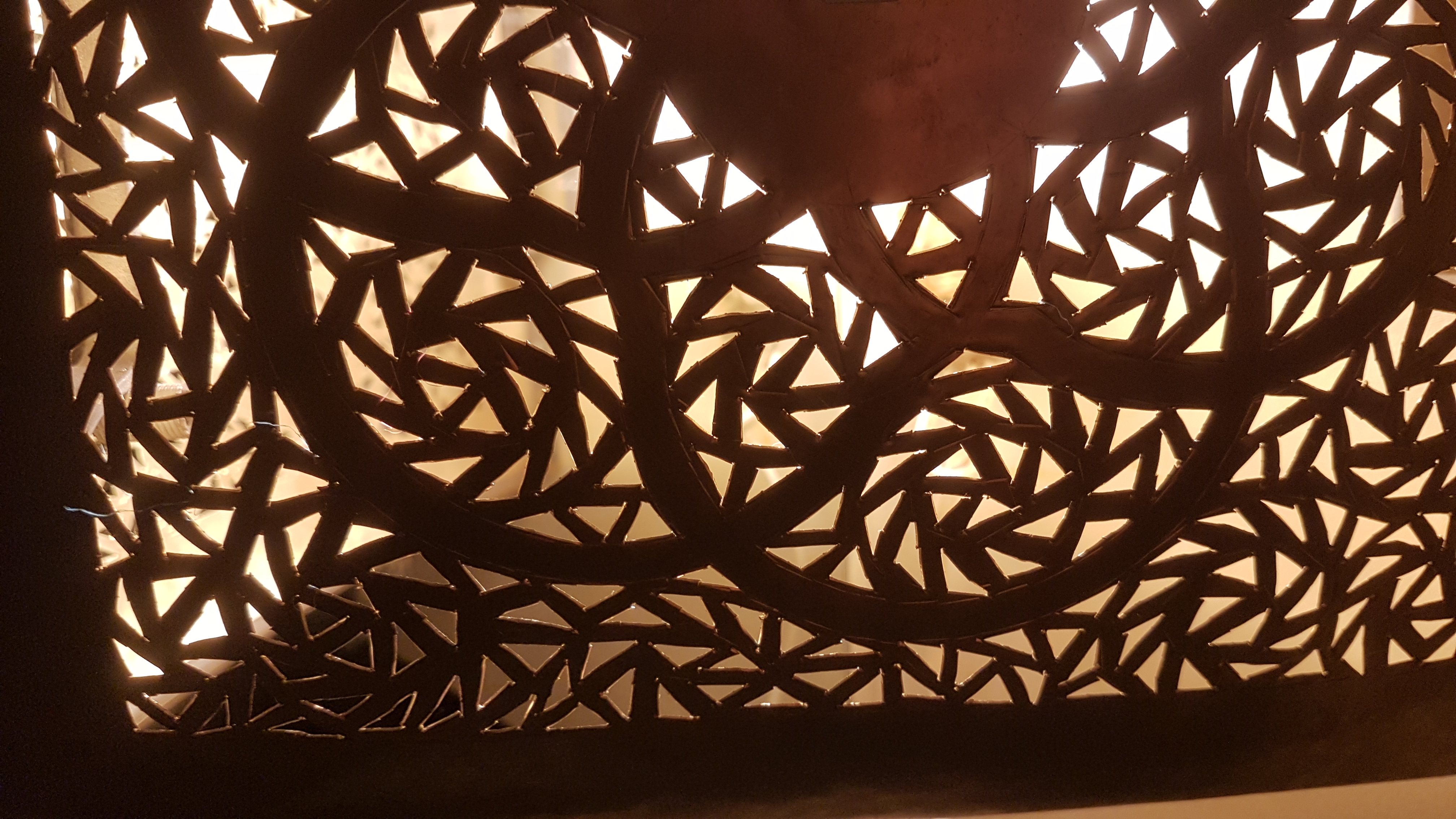 Set of 2 moroccan design handmade Square wall lamp and also you can put it on the ceiling
