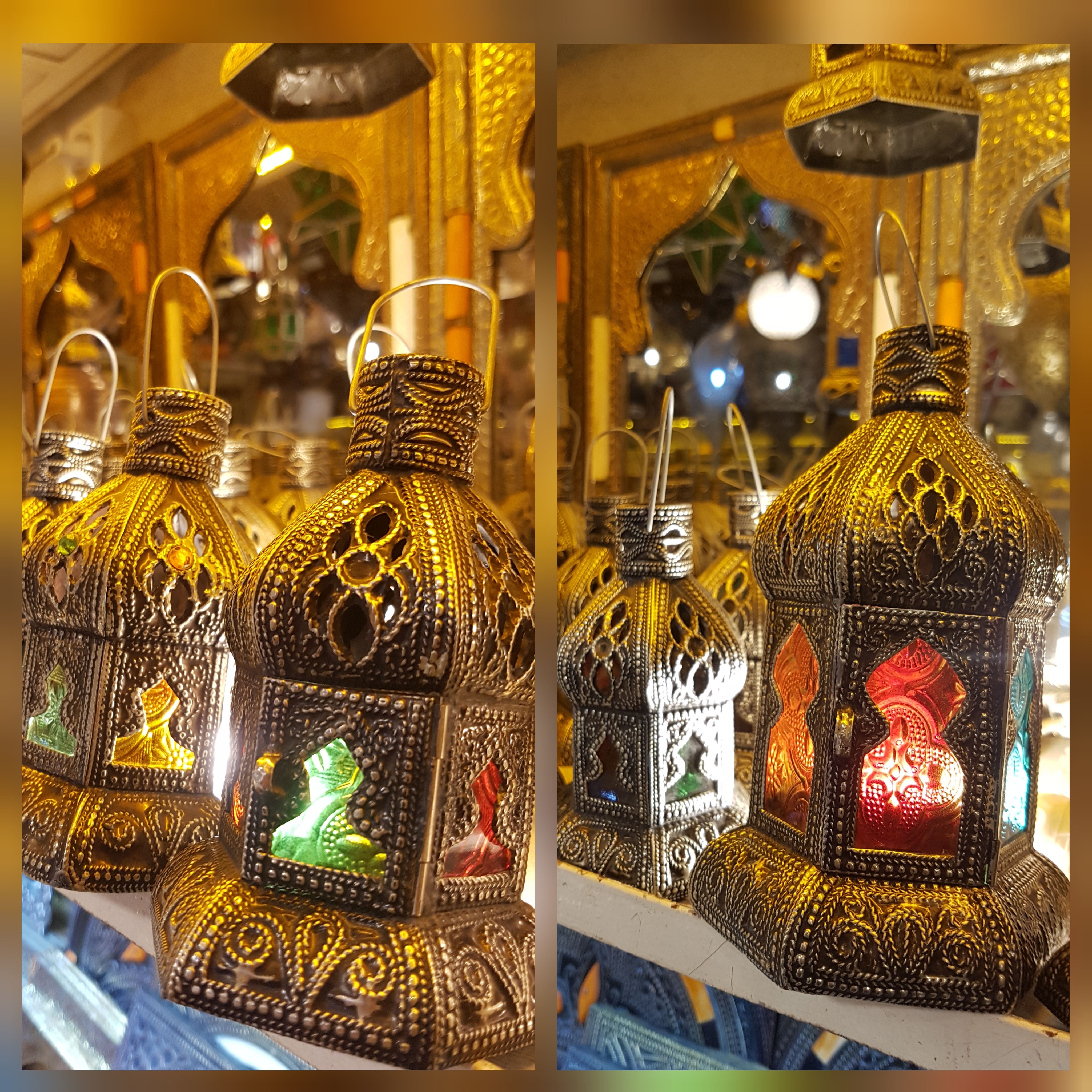 Set Of 2 Candle Metal Glass Fairy Lights