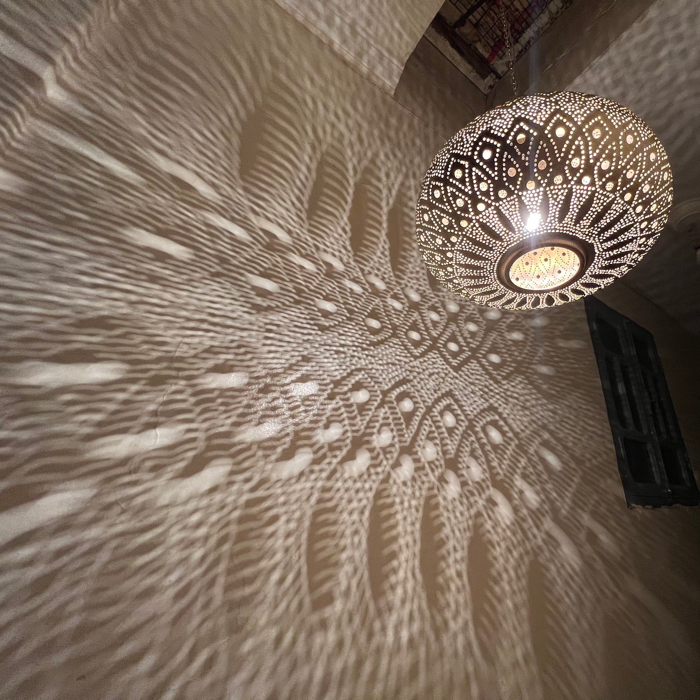 Moroccan Brass ceiling lamp 