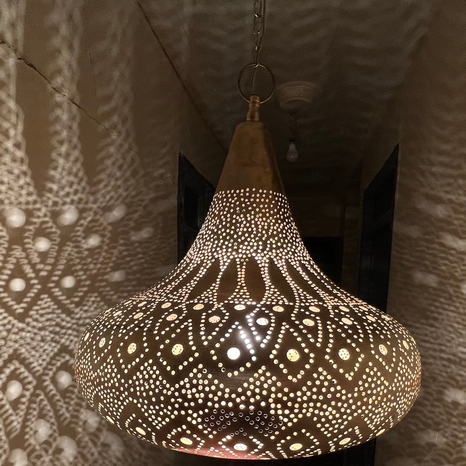 Moroccan Brass ceiling lamp 
