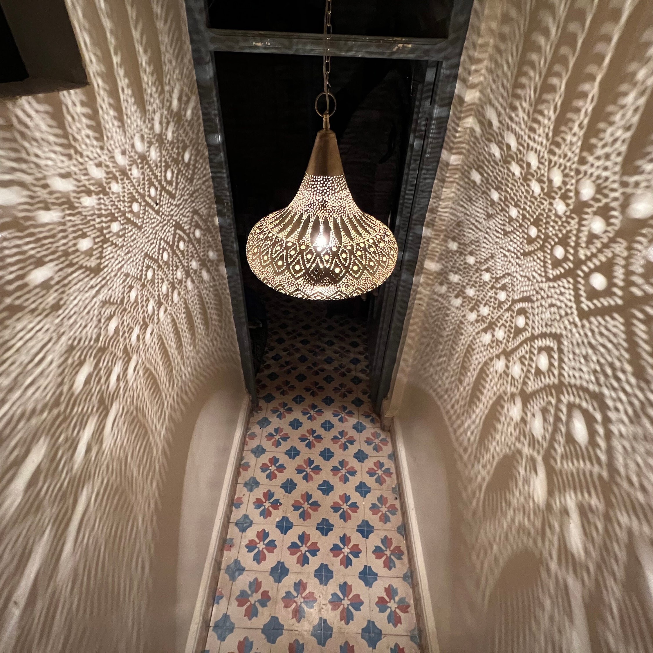 Moroccan Brass ceiling lamp 