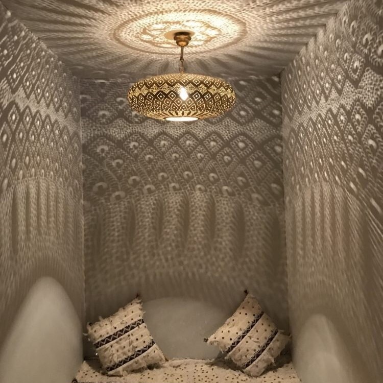 Moroccan handmade brass ceiling light