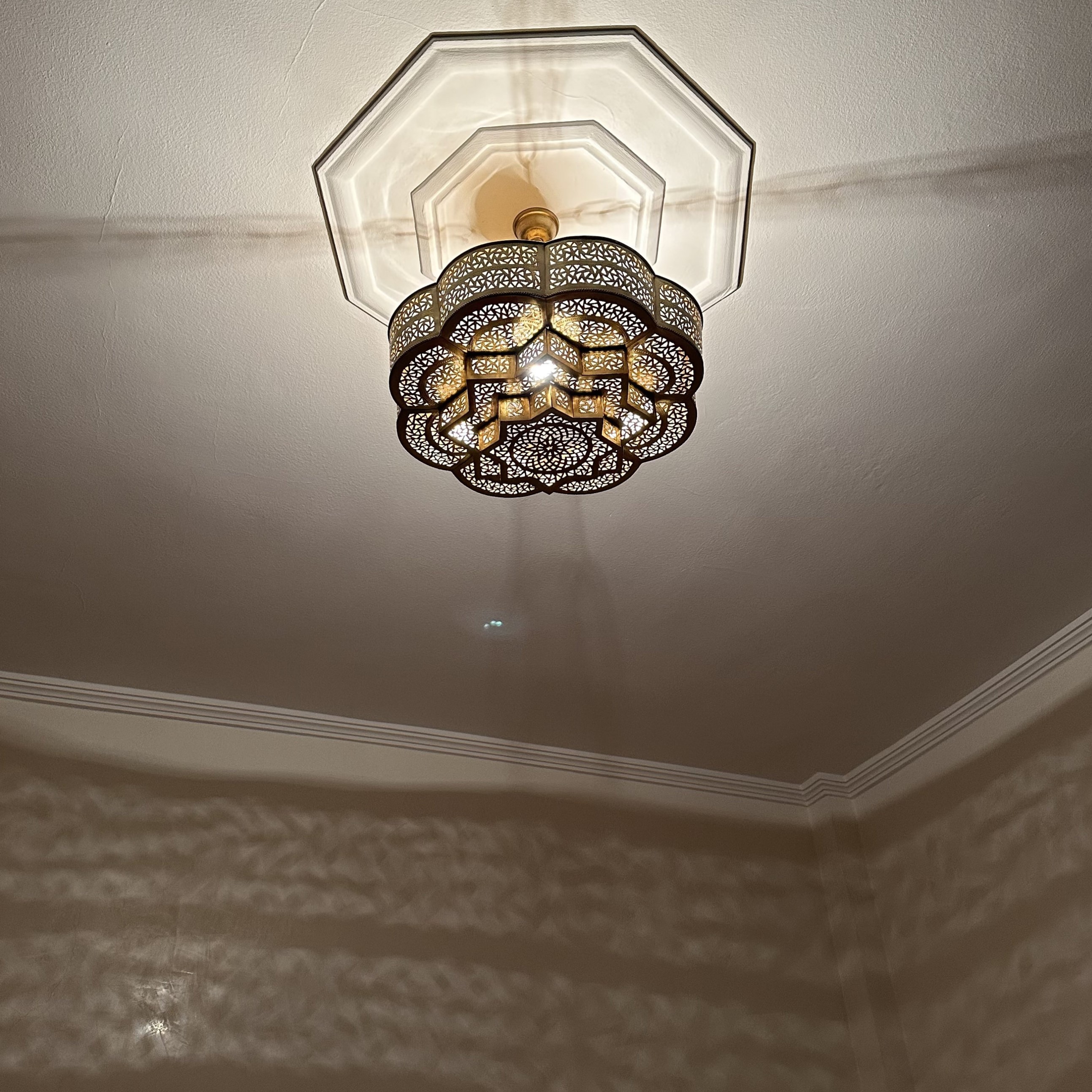 Moroccan pendant brass light, Moroccan hanging Light