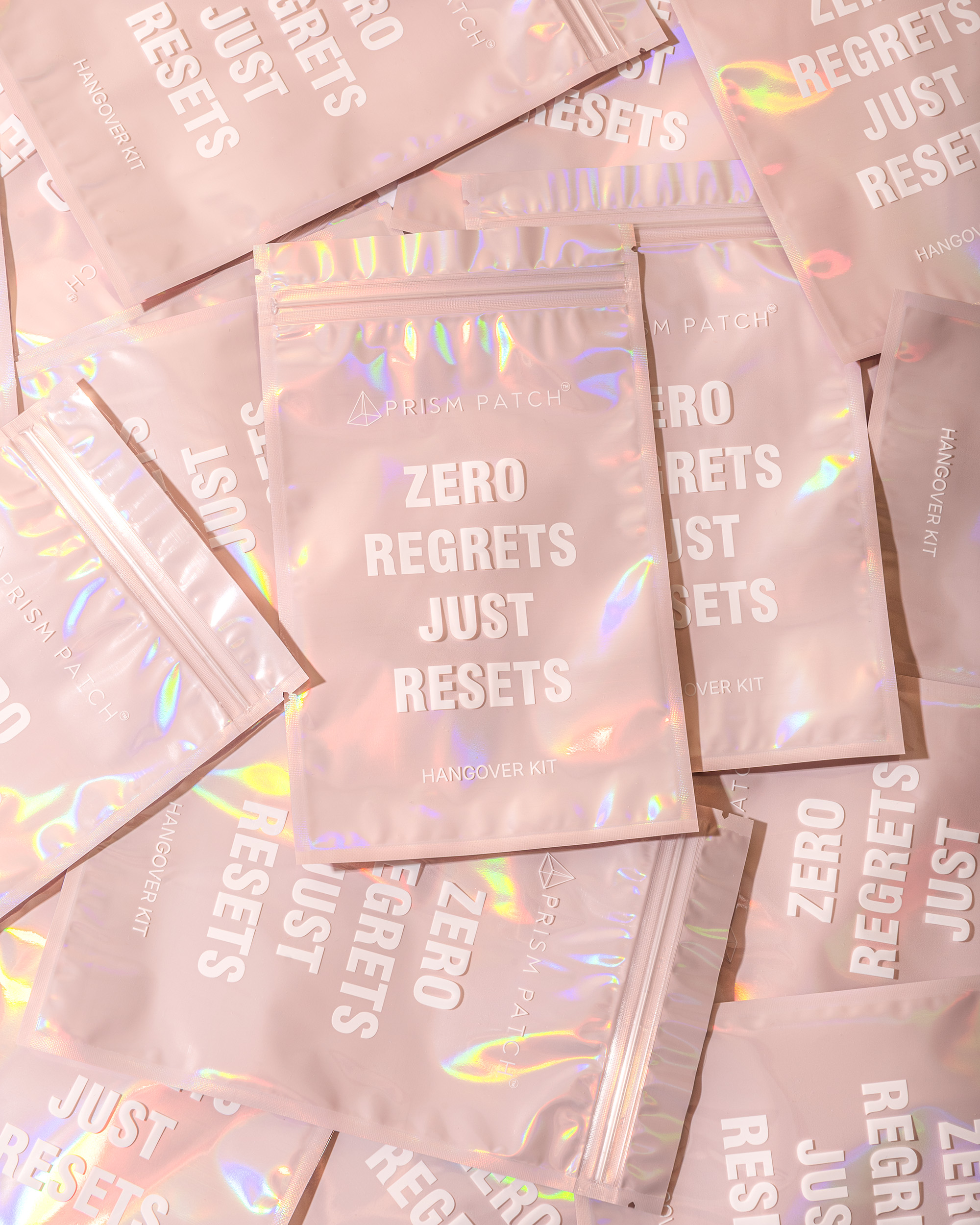 Prism Patch - Hangover Kit Bags (20-Pack) – “Zero Regrets, Just Resets”