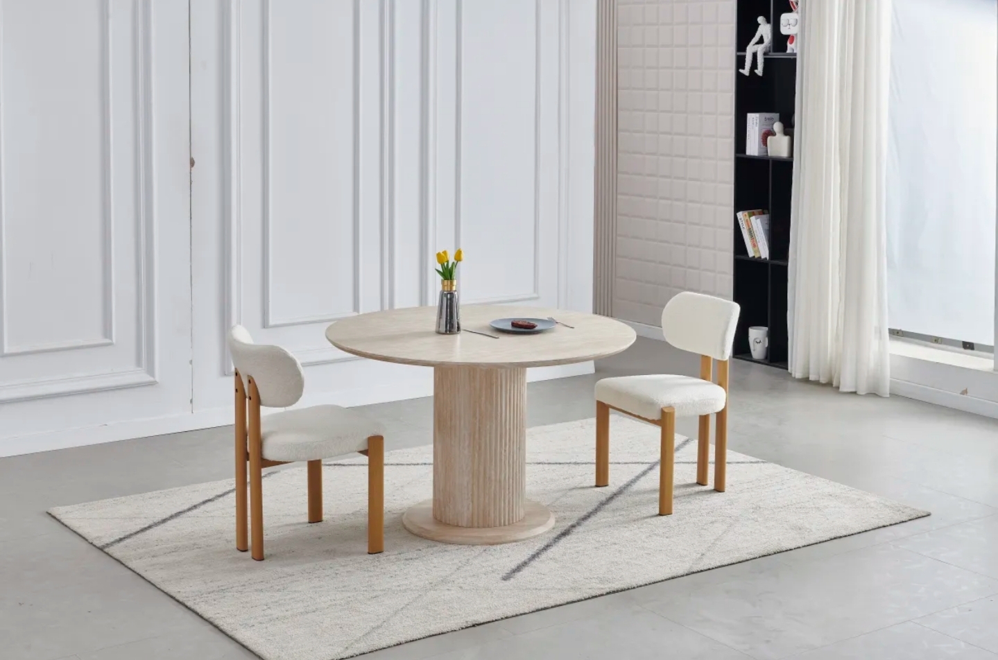 Table Travertin ronde