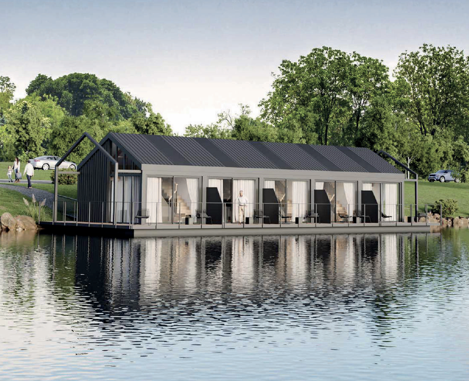 Modern Hotel / Floating Hotel - Prefabricated / Modular - 146,71m2
