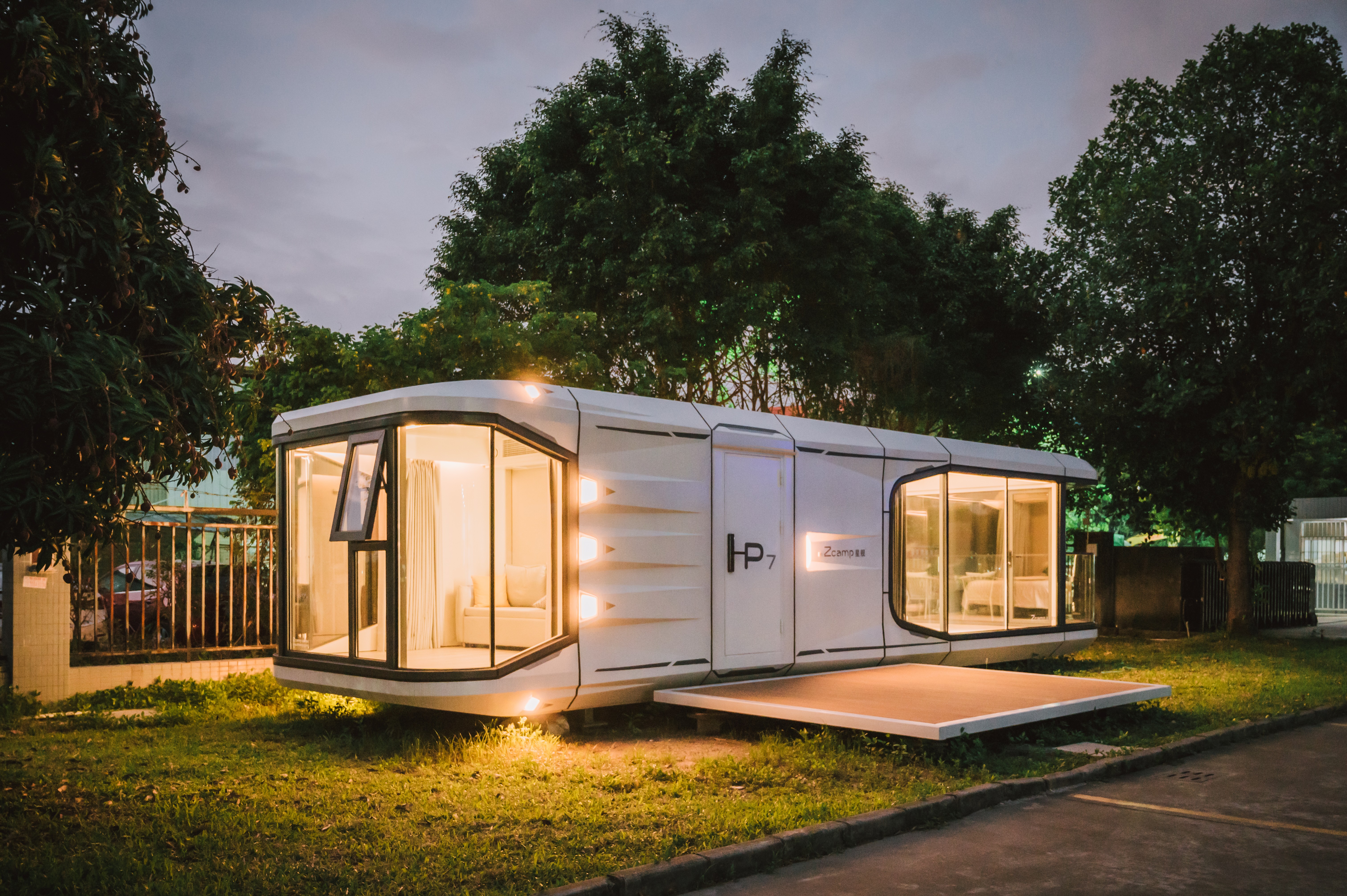 Luxury Accommodation - Prefabricated House - Model P - 38m² (408.97 sq ft) With Balcony