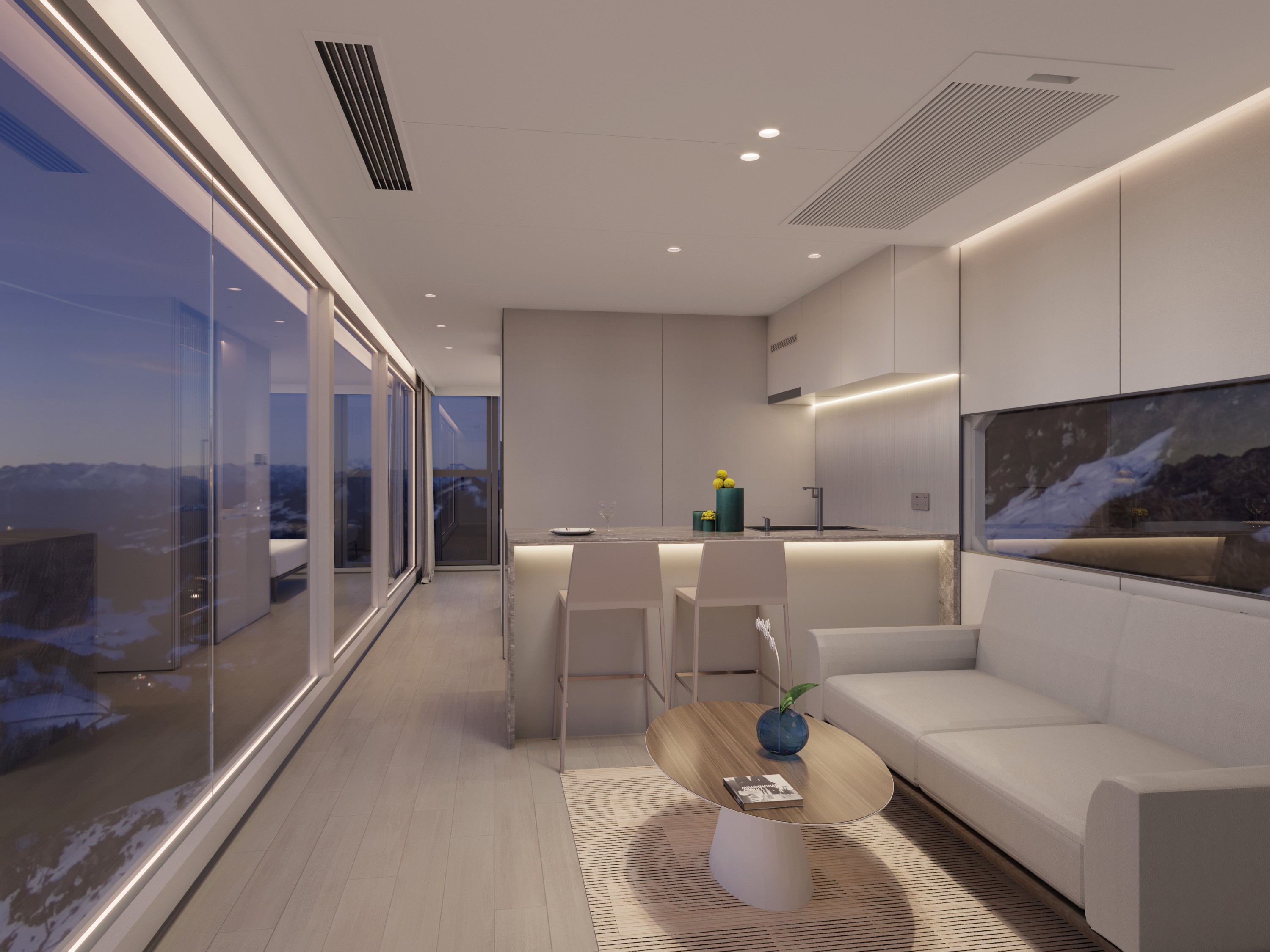 Luxury Accommodation - Prefabricated House - Model F - 38 m² (408.97 sq ft) With Balcony