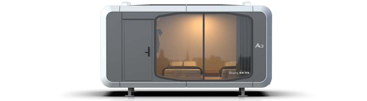 Luxury Accommodation - Prefabricated House - Model A - 15.7m² (169.01 sq ft)