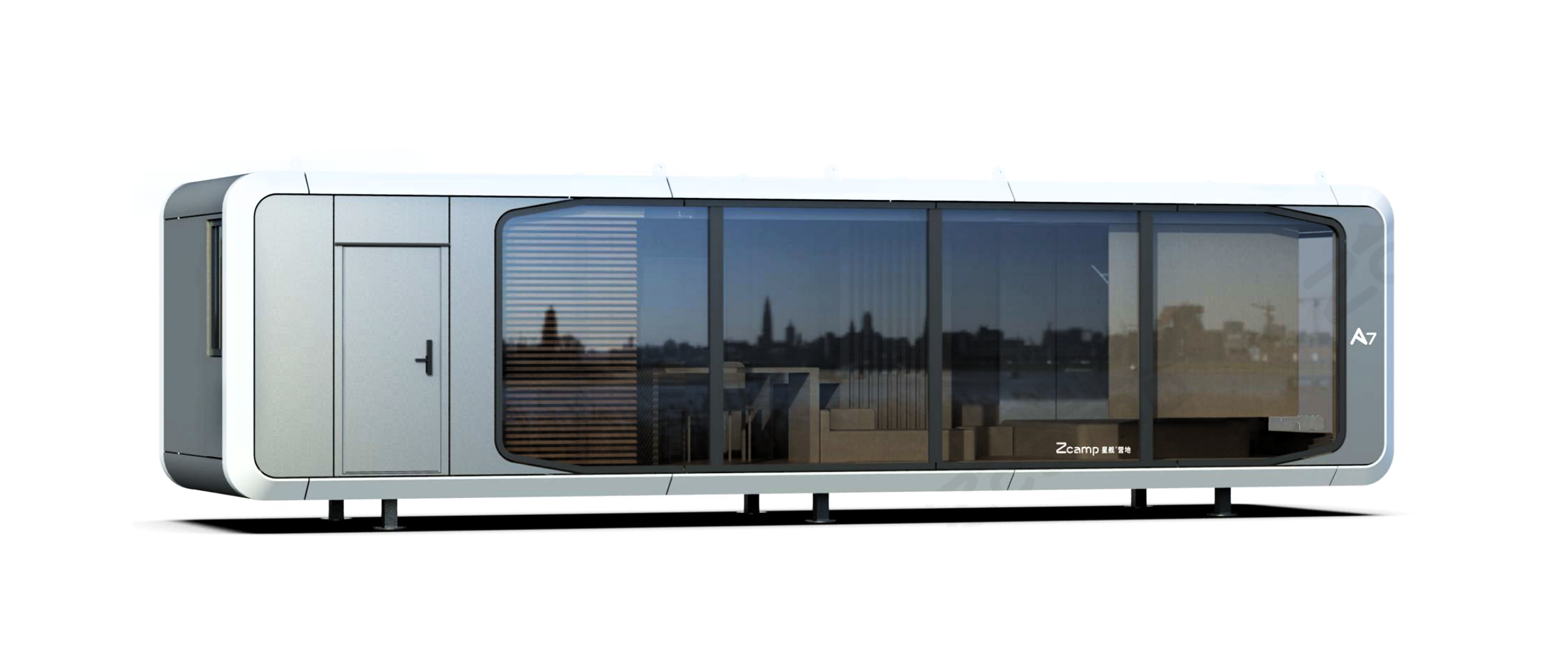 Luxury Accommodation - Prefabricated House - Model A - 38 m² (408.97 sq ft)