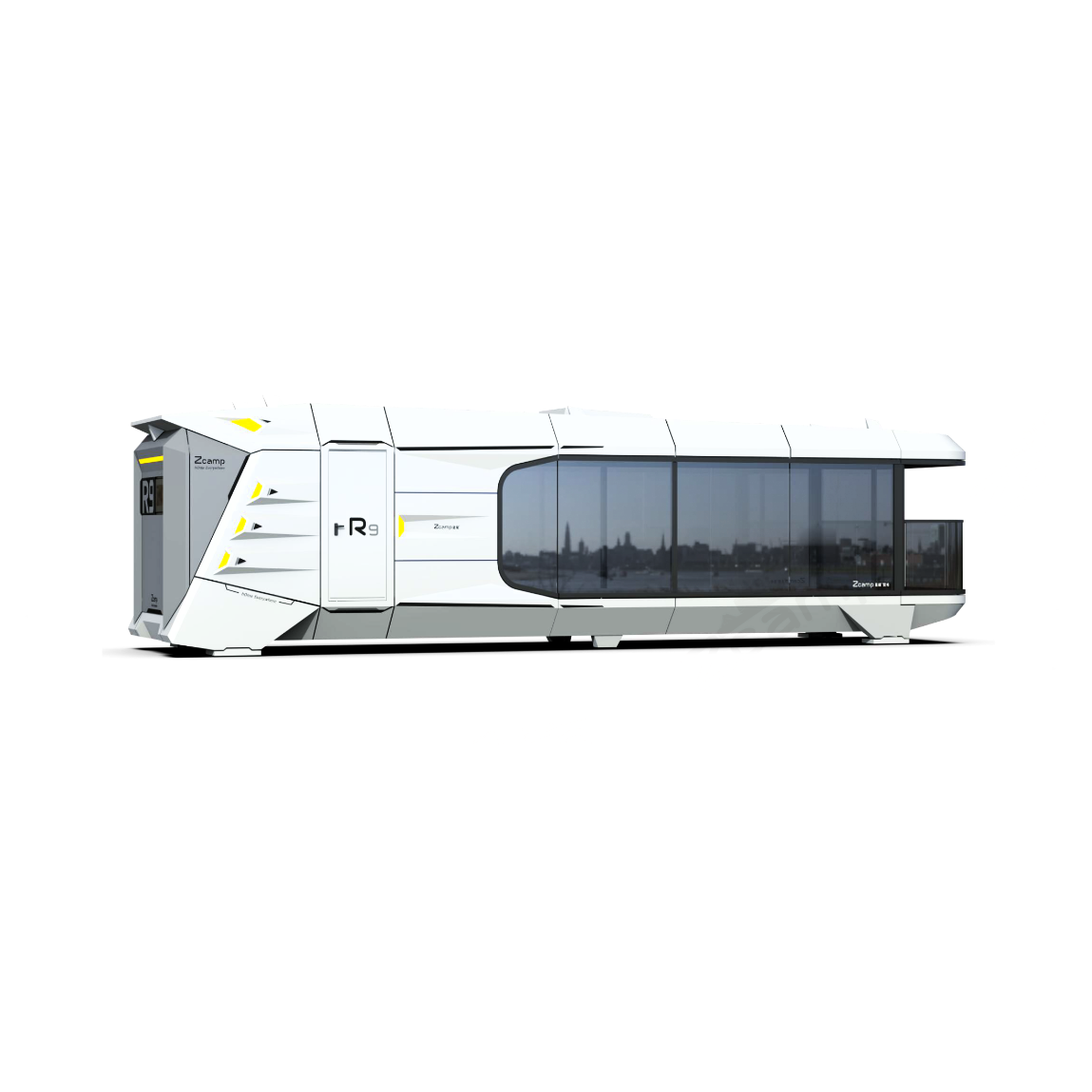 Luxury Accommodation - Prefabricated House - Model R - 44.6 m² (479.96 sq ft) With Balcony