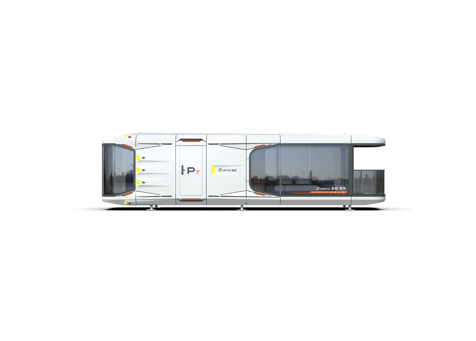 Luxury Accommodation - Prefabricated House - Model P - 38m² (408.97 sq ft) With Balcony