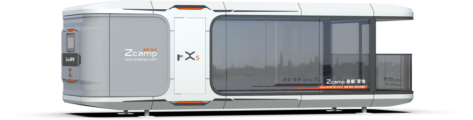 Luxury Accommodation - Prefabricated House - Model X - 30.4 m² (327.35 sq ft) With Balcony