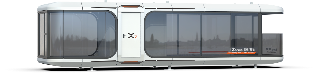 Luxury Accommodation - Prefabricated House - Model X - 36.8 m² (396.09 sq ft) With Balcony