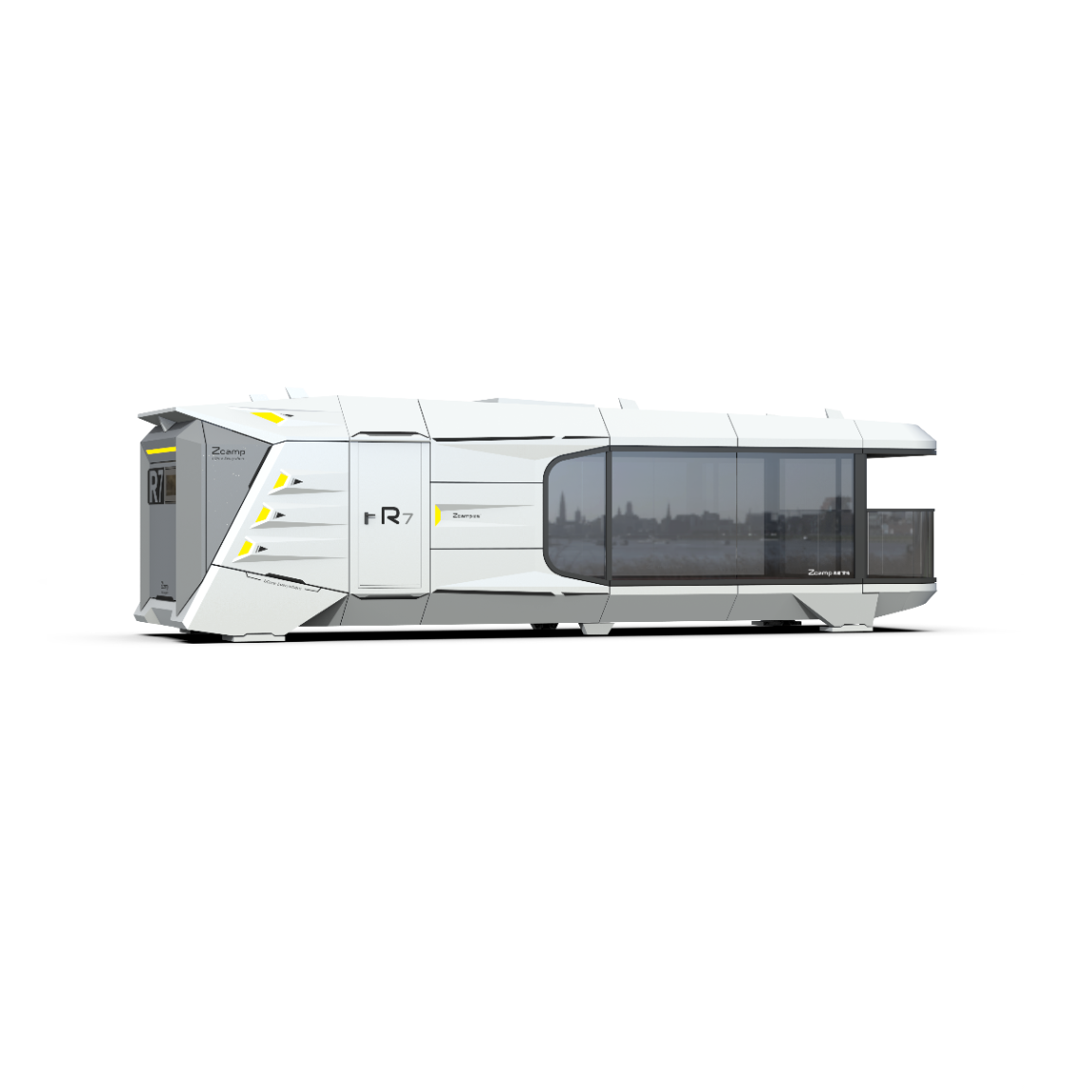 Luxury Accommodation - Prefabricated House - Model R - 38 m² (408.97 sq ft) With Balcony