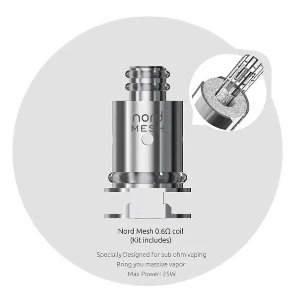 Smok - Nord Coil Regular / Dc / Mesh unidad 0.6oms
