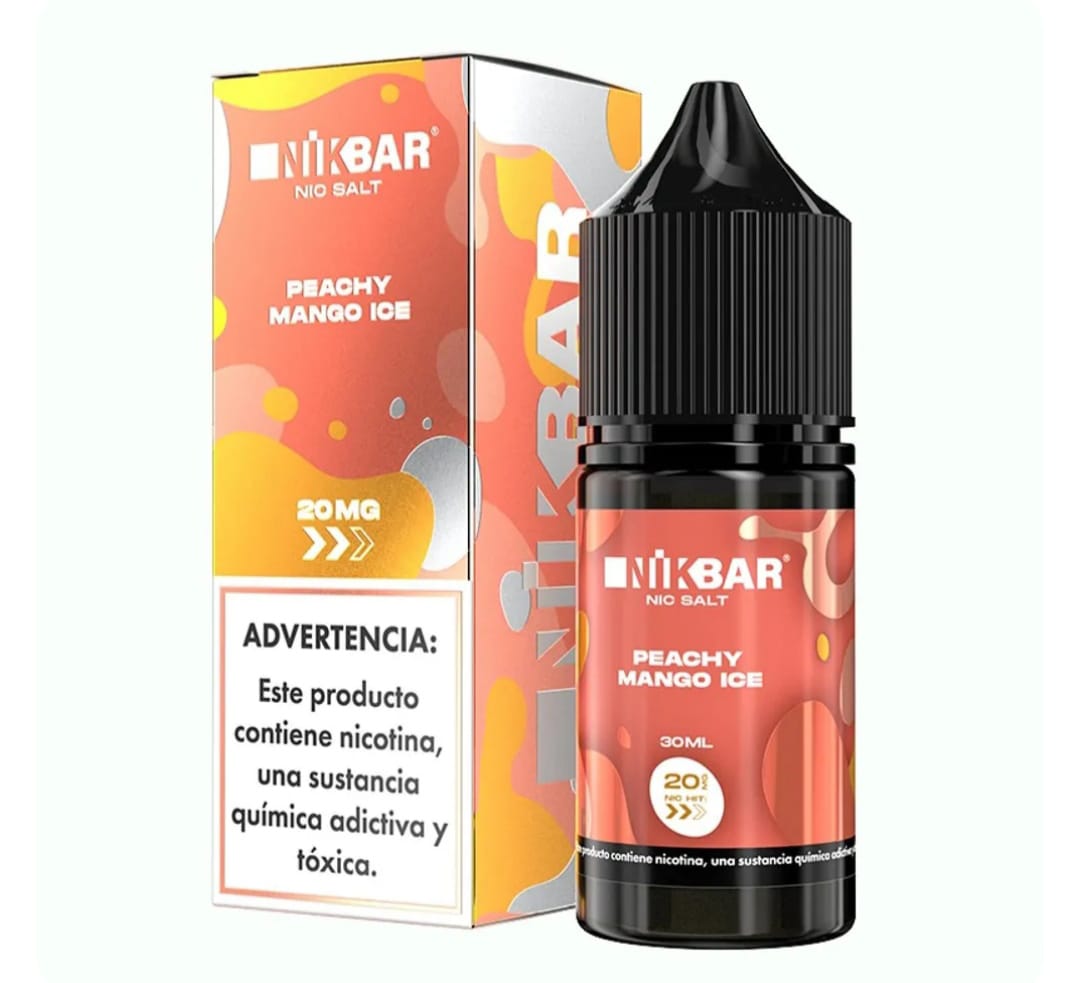 SALT NIKBAR PEACHY MANGO ICE IMPORTADA ARGENTINA