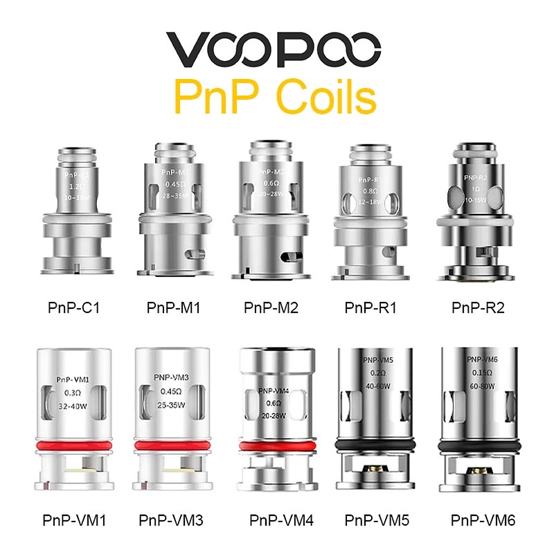 Voopoo pnp coils varios modelos