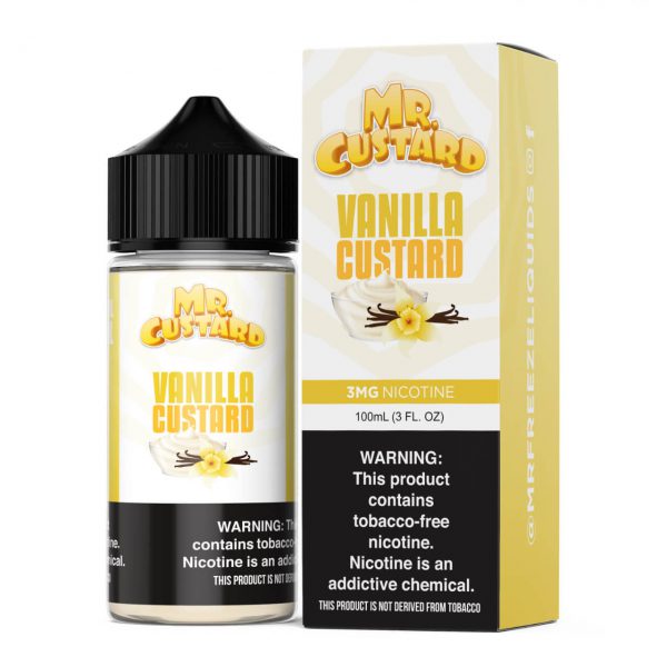 LIQUIDO 100ML Mr. Custard vanilla custard 3MG y 6mg