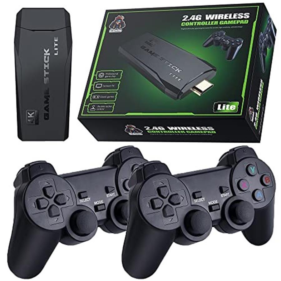 NUEVO TV GAMESTICK LITE RETRO JUEGOS MULTIPLES Y 2 JOYSTICK BLUETOOTH