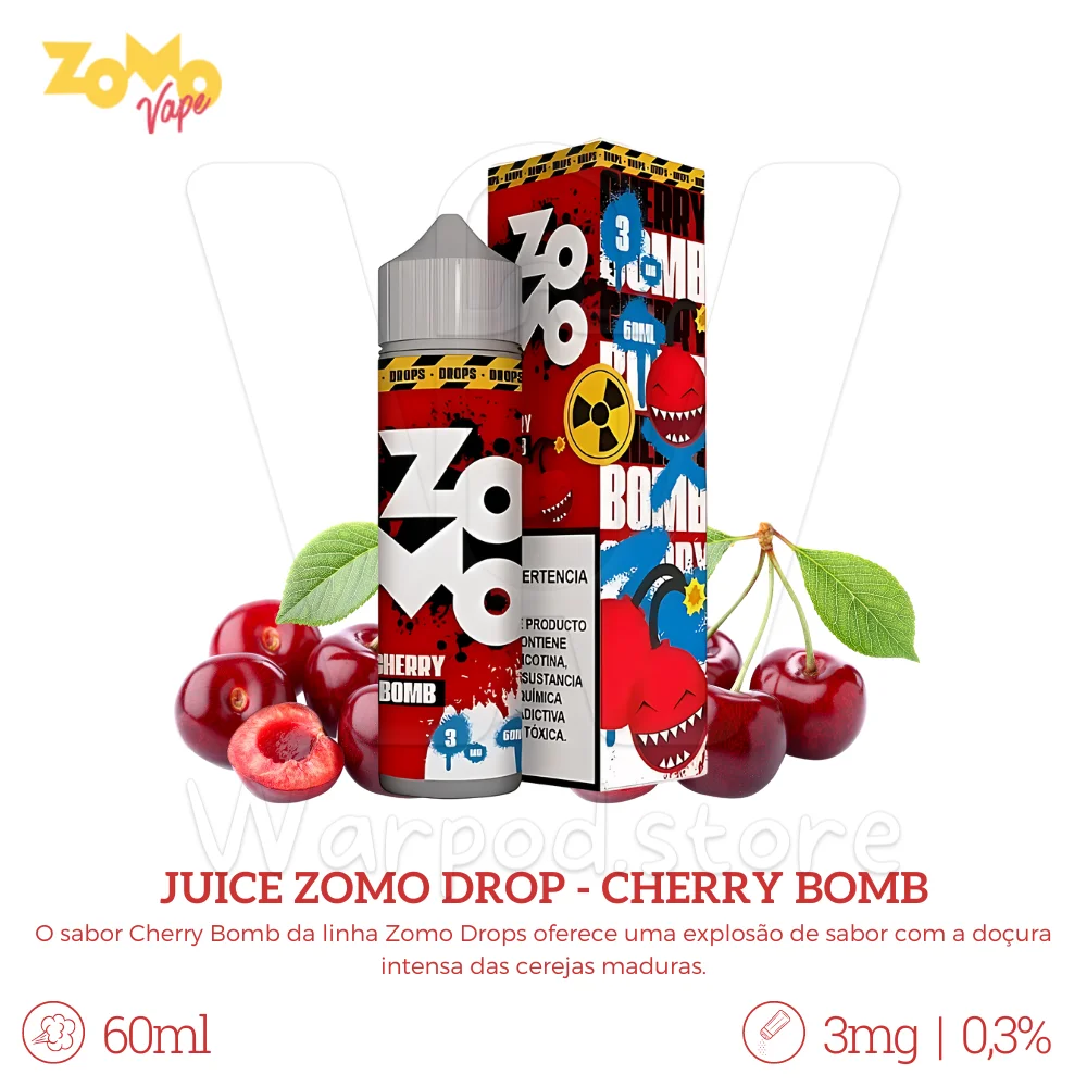 Zomo Nasty Drop Cherry Bomb 60ml 3mg