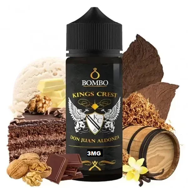 Bombo King's Crest Don Juan Aldonza 3mg 120ml