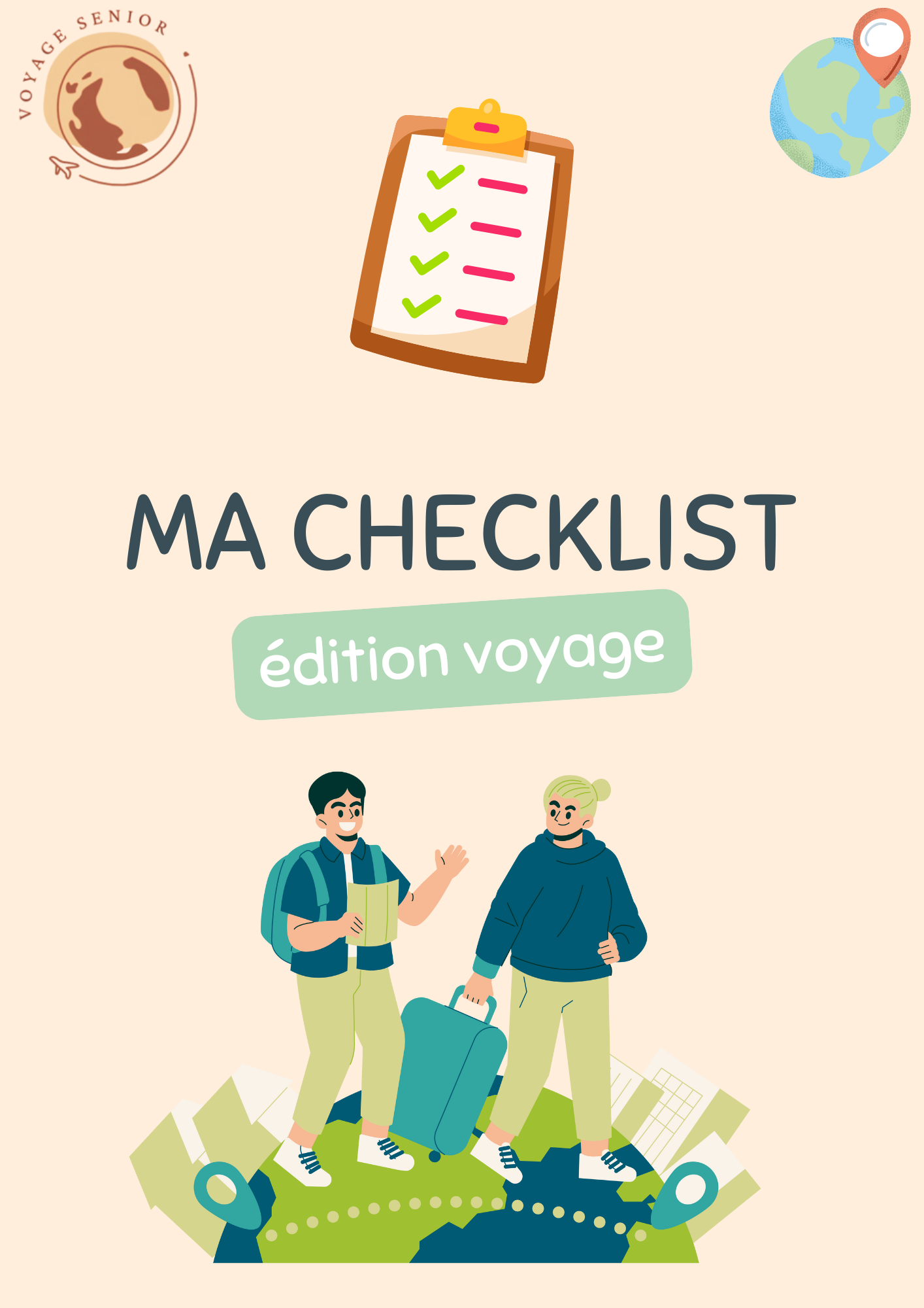  Checklist imprimable pour préparer vos bagages !