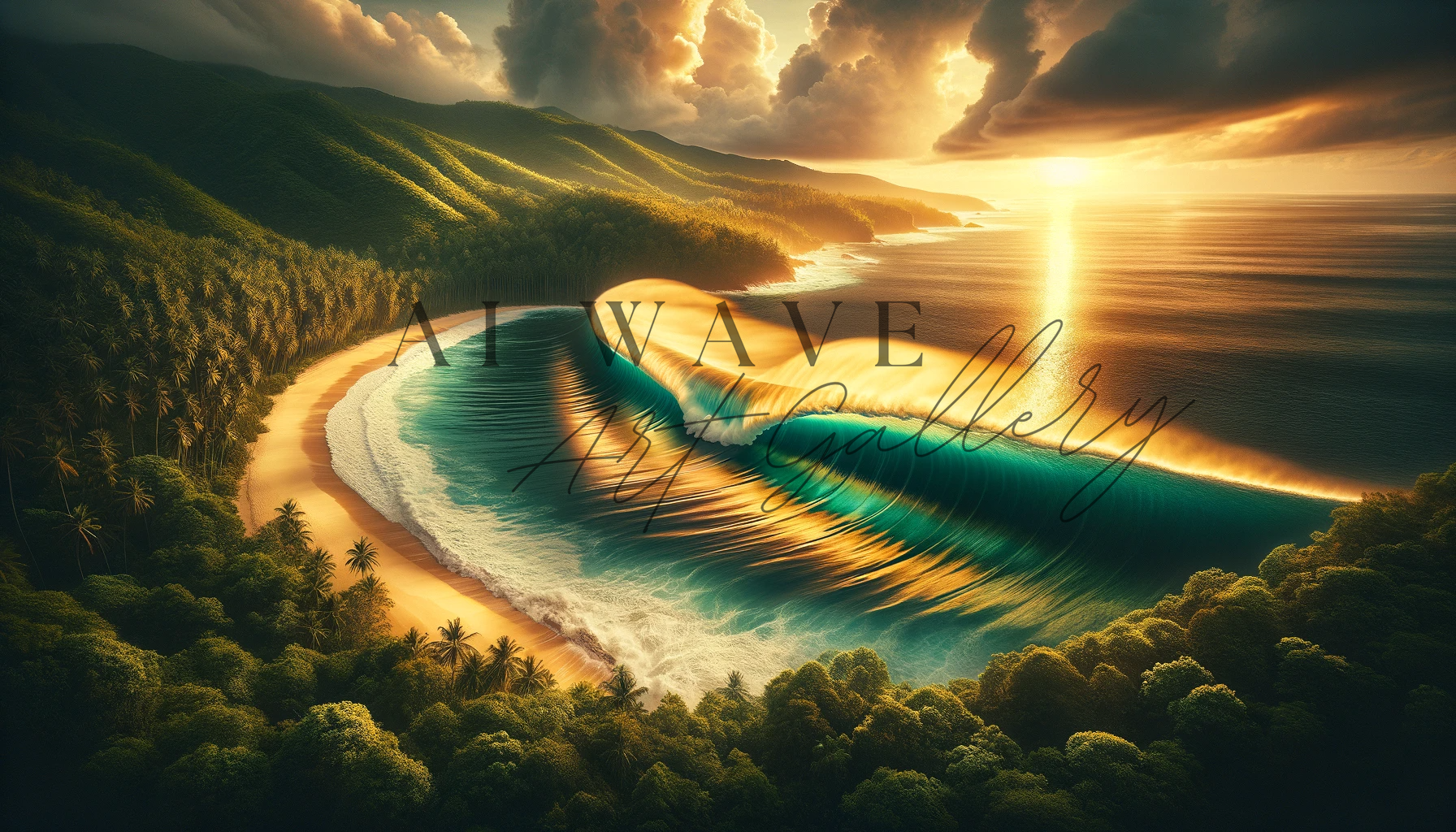 Sand, Swell and Sunrise Print